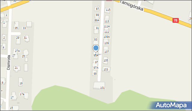 Świerklaniec, Tarnogórska, 95A, mapa Świerklaniec