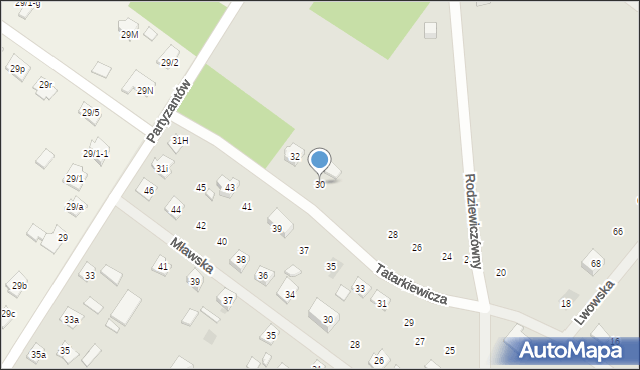 Szczytno, Tatarkiewicza Władysława, 30, mapa Szczytno