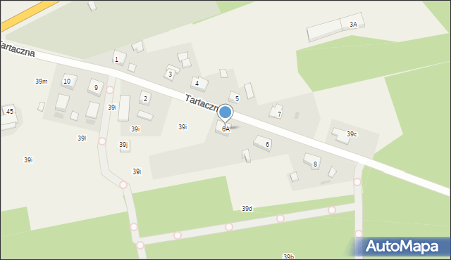 Szwecja, Tartaczna, 6A, mapa Szwecja