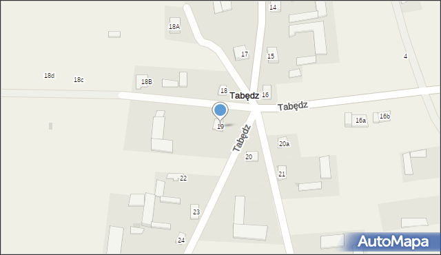 Tabędz, Tabędz, 19, mapa Tabędz