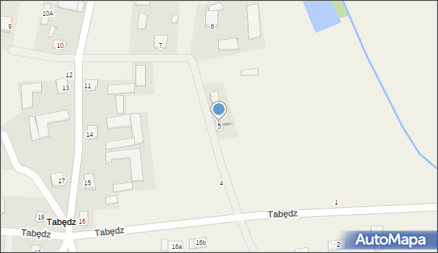 Tabędz, Tabędz, 5, mapa Tabędz