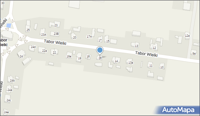 Tabor Wielki, Tabor Wielki, 16, mapa Tabor Wielki