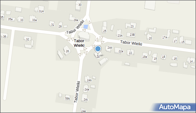 Tabor Wielki, Tabor Wielki, 24, mapa Tabor Wielki