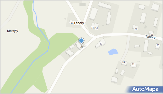 Tabory, Tabory, 38, mapa Tabory