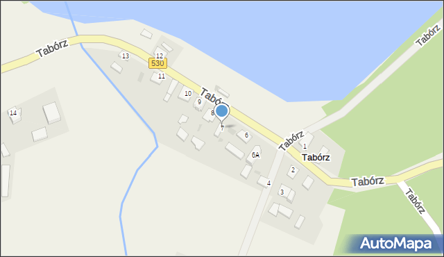 Tabórz, Tabórz, 7, mapa Tabórz