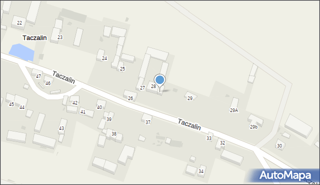 Taczalin, Taczalin, 28A, mapa Taczalin