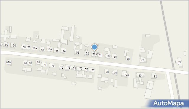 Taczanów Drugi, Taczanów Drugi, 51a, mapa Taczanów Drugi