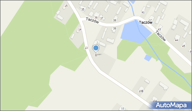 Taczów, Taczów, 12, mapa Taczów