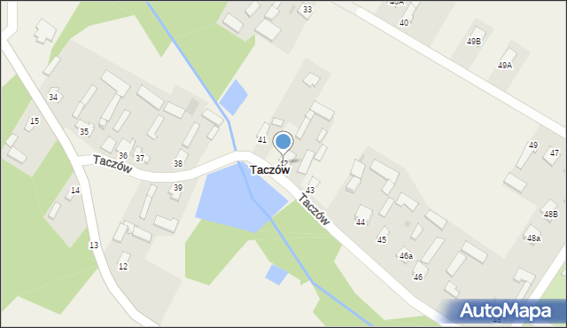 Taczów, Taczów, 42, mapa Taczów