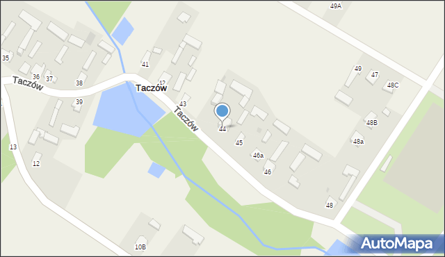 Taczów, Taczów, 44, mapa Taczów