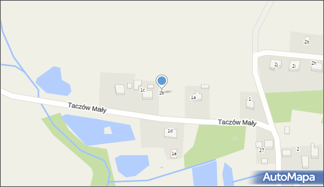 Taczów Mały, Taczów Mały, 1b, mapa Taczów Mały