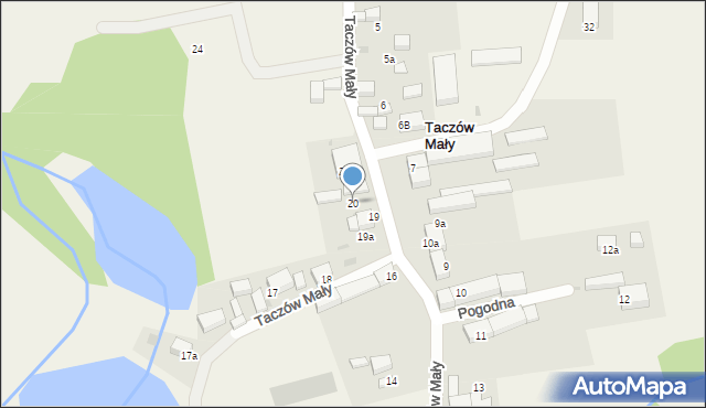 Taczów Mały, Taczów Mały, 20, mapa Taczów Mały