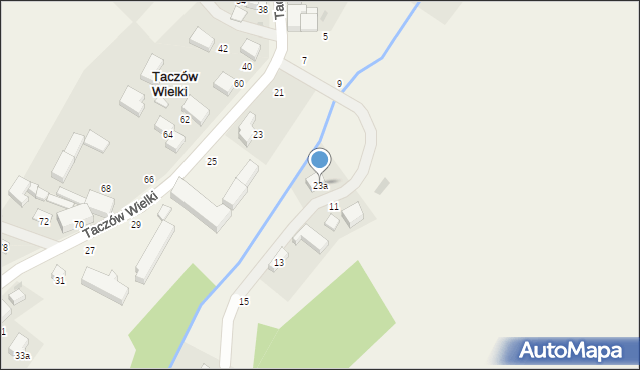 Taczów Wielki, Taczów Wielki, 23a, mapa Taczów Wielki