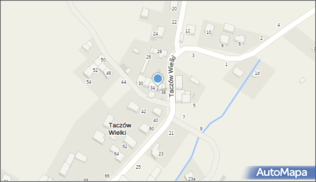 Taczów Wielki, Taczów Wielki, 36, mapa Taczów Wielki