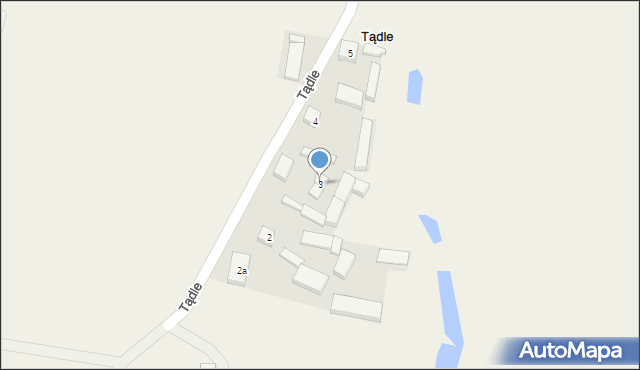 Tądle, Tądle, 3, mapa Tądle