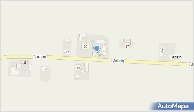 Tadzin, Tadzin, 18a, mapa Tadzin