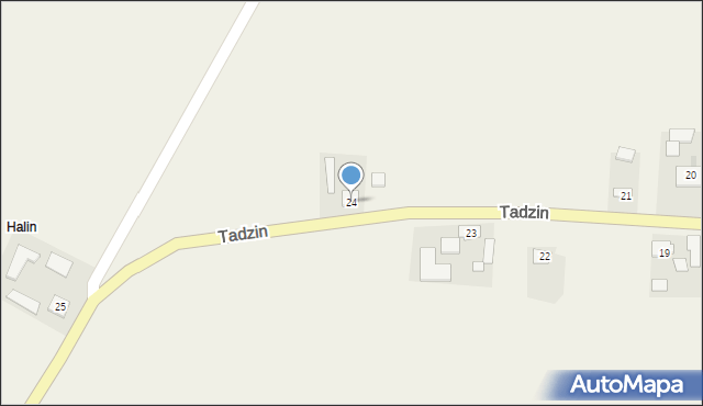 Tadzin, Tadzin, 24, mapa Tadzin