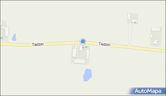 Tadzin, Tadzin, 9, mapa Tadzin