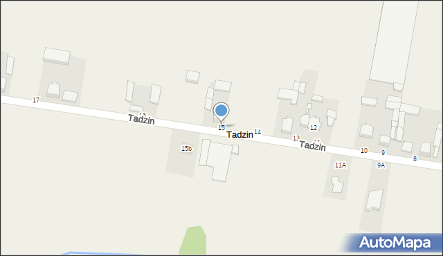 Tadzin, Tadzin, 15, mapa Tadzin