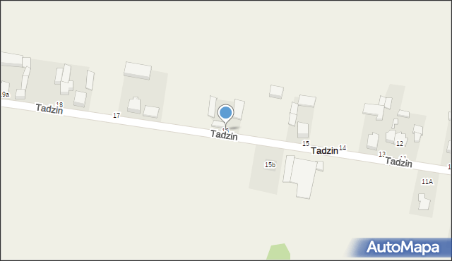 Tadzin, Tadzin, 16, mapa Tadzin