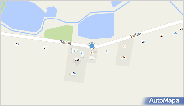 Tadzin, Tadzin, 31, mapa Tadzin