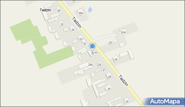 Tadzin, Tadzin, 31, mapa Tadzin
