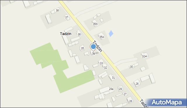 Tadzin, Tadzin, 34, mapa Tadzin