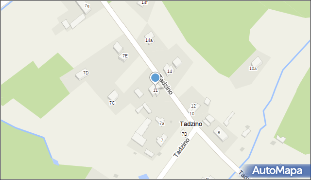 Tadzino, Tadzino, 11, mapa Tadzino