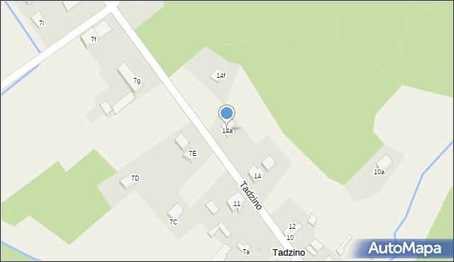 Tadzino, Tadzino, 14a, mapa Tadzino