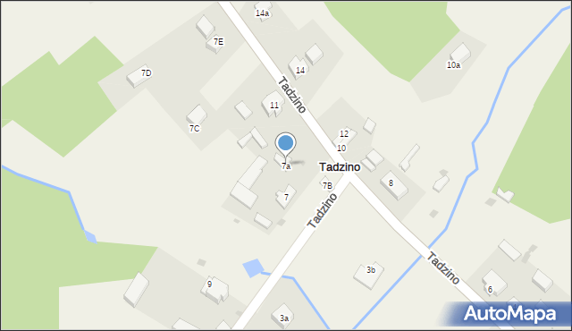 Tadzino, Tadzino, 7a, mapa Tadzino