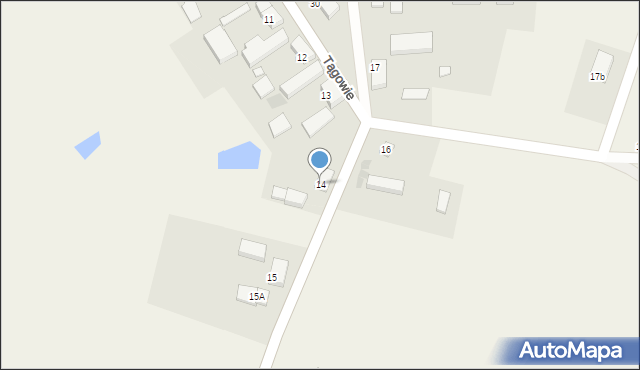 Tągowie, Tągowie, 14, mapa Tągowie