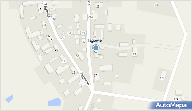 Tągowie, Tągowie, 18a, mapa Tągowie