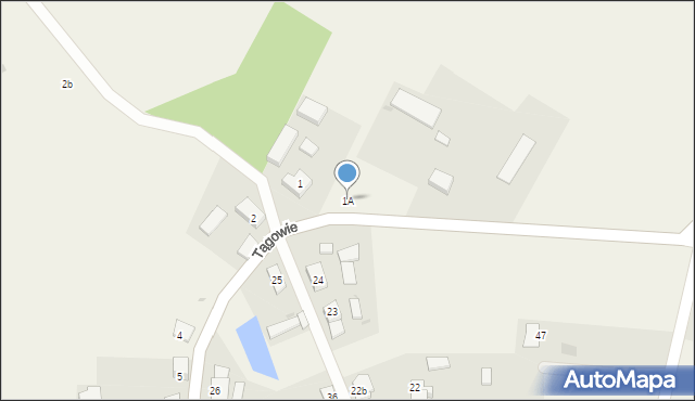 Tągowie, Tągowie, 1A, mapa Tągowie