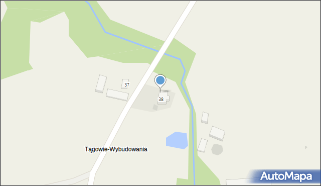 Tągowie, Tągowie, 39, mapa Tągowie