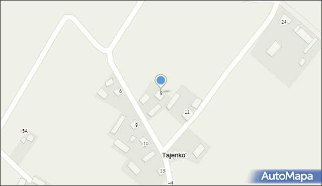 Tajenko, Tajenko, 8, mapa Tajenko