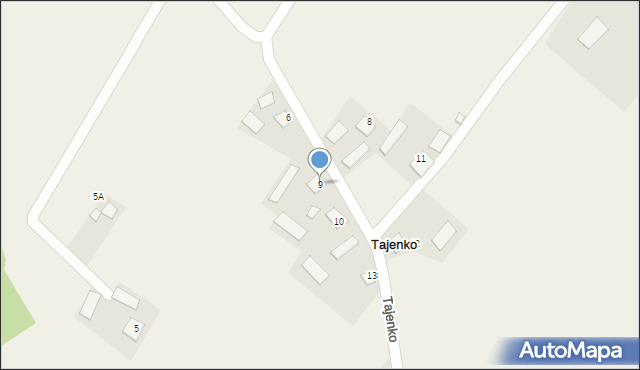 Tajenko, Tajenko, 9, mapa Tajenko