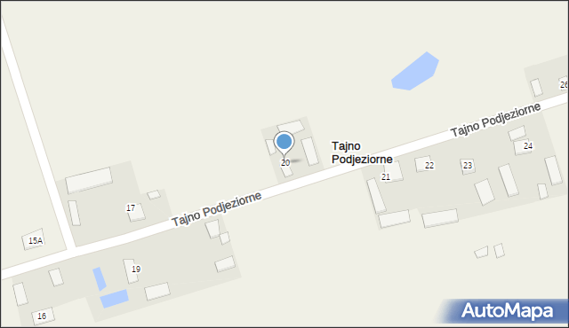 Tajno Podjeziorne, Tajno Podjeziorne, 20, mapa Tajno Podjeziorne