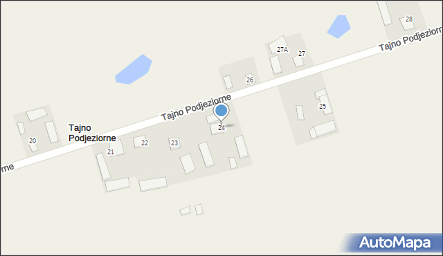 Tajno Podjeziorne, Tajno Podjeziorne, 24, mapa Tajno Podjeziorne