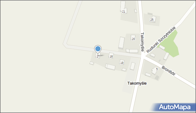 Takomyśle, Takomyśle, 17, mapa Takomyśle