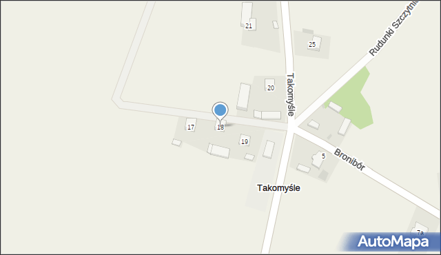 Takomyśle, Takomyśle, 18, mapa Takomyśle