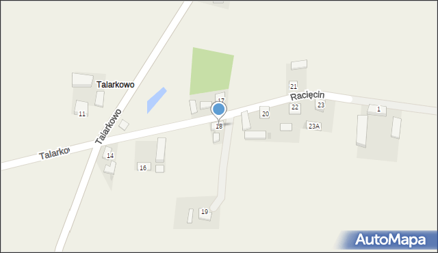 Talarkowo, Talarkowo, 18, mapa Talarkowo