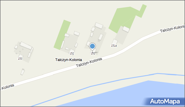 Talczyn, Talczyn, 151, mapa Talczyn