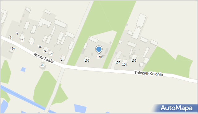 Talczyn, Talczyn, 158, mapa Talczyn