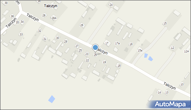 Talczyn, Talczyn, 20, mapa Talczyn