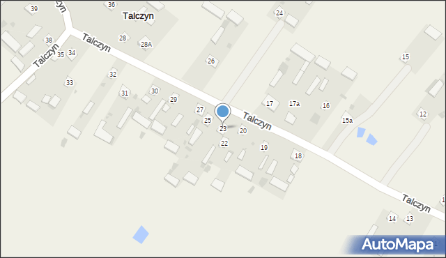 Talczyn, Talczyn, 23, mapa Talczyn