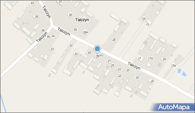 Talczyn, Talczyn, 29, mapa Talczyn