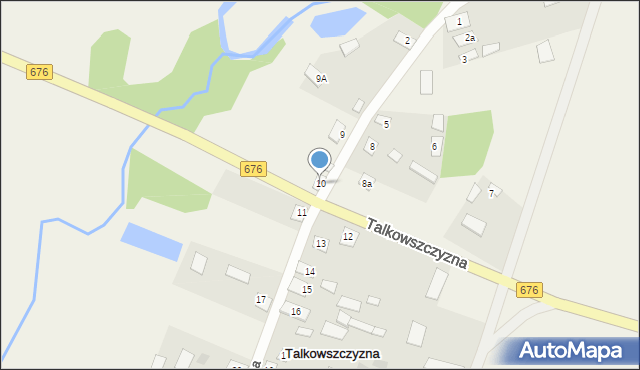 Talkowszczyzna, Talkowszczyzna, 10, mapa Talkowszczyzna