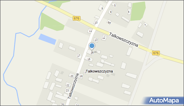 Talkowszczyzna, Talkowszczyzna, 15, mapa Talkowszczyzna