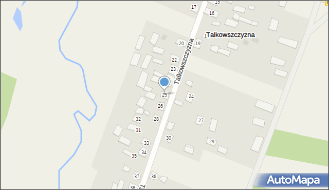 Talkowszczyzna, Talkowszczyzna, 25, mapa Talkowszczyzna