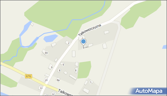 Talkowszczyzna, Talkowszczyzna, 3, mapa Talkowszczyzna